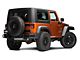 RedRock Rear Double Tube Bumper Guard; Gloss Black (07-18 Jeep Wrangler JK)