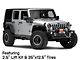 Mammoth 8 Simulated Beadlock Style Black Wheel; 16x8; 0mm Offset (07-18 Jeep Wrangler JK)