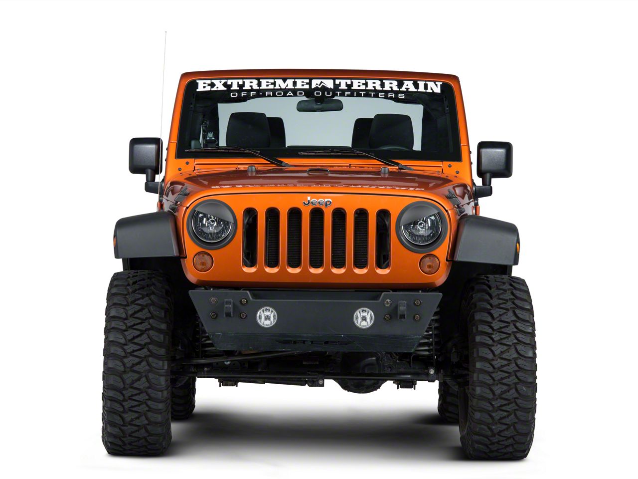 RedRock Angry Eyes Headlight Conversion; Matte Black (07-18 Jeep Wrangler  JK)