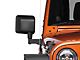 Barricade Side Mirror Relocation Kit; Textured Black (07-18 Jeep Wrangler JK)