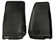 Classic Front Floor Liners; Black (07-13 Jeep Wrangler JK)