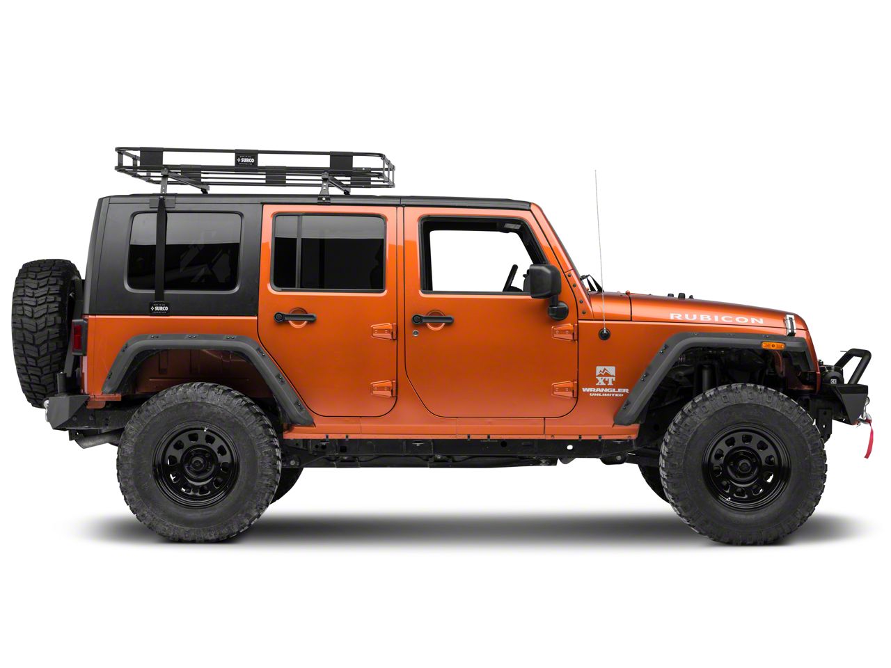 Surco Safari Removable Hard Top Rack with Basket (07-18 Jeep Wrangler JK)