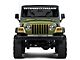 SEC10 Windshield Frame Body Shield Decal; Gloss Black (97-06 Jeep Wrangler TJ)