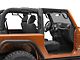 GraBars Genuine Solid Steel Front and Rear Grab Handles; Black Grips (07-18 Jeep Wrangler JK 2-Door)