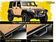 N-Fab Wheel 2 Wheel Nerf Side Step Bars; Textured Black (07-18 Jeep Wrangler JK 4-Door)