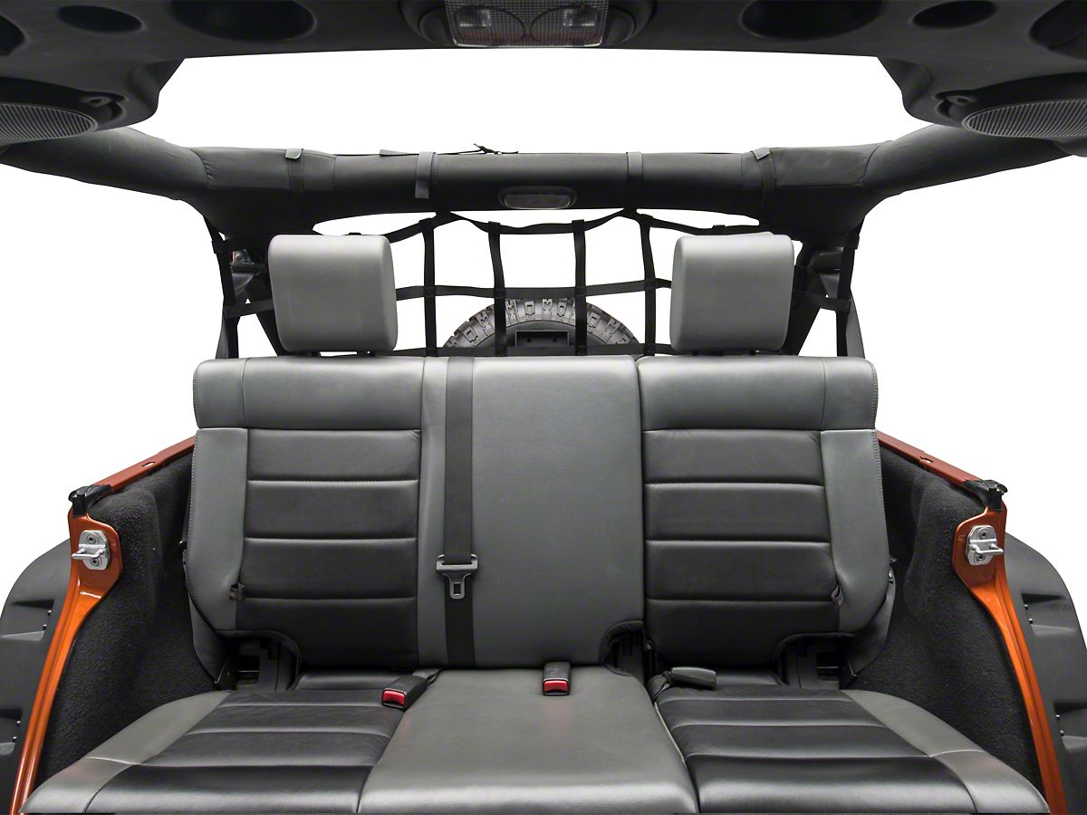 RedRock Jeep Wrangler Rear Pet Barrier Net Black J101198 07 18 Jeep Wrangler JK 4 Door Free Shipping