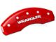 MGP Brake Caliper Covers with Jeep Wrangler Logo; Red; Front and Rear (07-18 Jeep Wrangler JK)