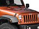 SEC10 Skull Star Hood Decal; Matte Black (66-24 Jeep CJ5, CJ7, Wrangler YJ, TJ, JK & JL)