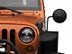 Barricade Round Adventure Mirrors; Textured Black (07-24 Jeep Wrangler JK & JL)