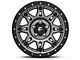 Fuel Wheels Hostage III Gunmetal and Black Wheel; 17x9; 1mm Offset (18-24 Jeep Wrangler JL)