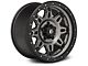 Fuel Wheels Hostage III Gunmetal and Black Wheel; 17x9; 1mm Offset (18-24 Jeep Wrangler JL)