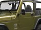 Barricade Quick Release Rectangular Mirrors; Textured Black (97-06 Jeep Wrangler TJ)