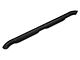 Big Step 4-Inch Round Side Step Bars; Textured Black (07-18 Jeep Wrangler JK 4-Door)