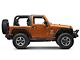 Big Step 4-Inch Round Side Step Bars; Textured Black (07-18 Jeep Wrangler JK 2-Door)