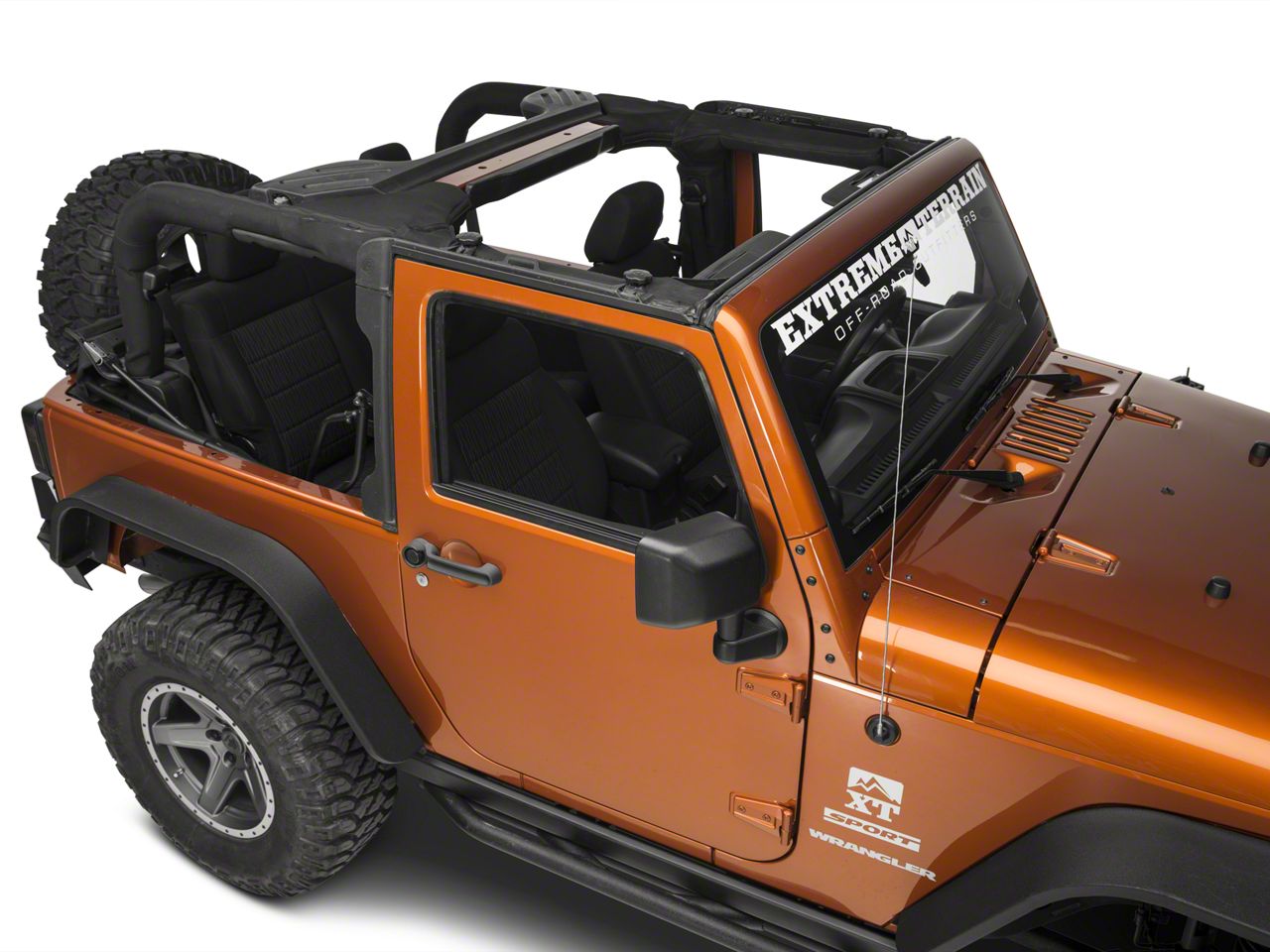 Rugged Ridge Replacement Soft Top with Tinted Windows; Black Diamond (10-18  Jeep Wrangler JK 2-Door)