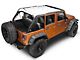 JTopsUSA Mesh Shade Top; White (07-18 Jeep Wrangler JK 4-Door)