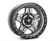 Fuel Wheels Anza Matte GunMetal Wheel; 17x8.5; -6mm Offset (18-24 Jeep Wrangler JL)