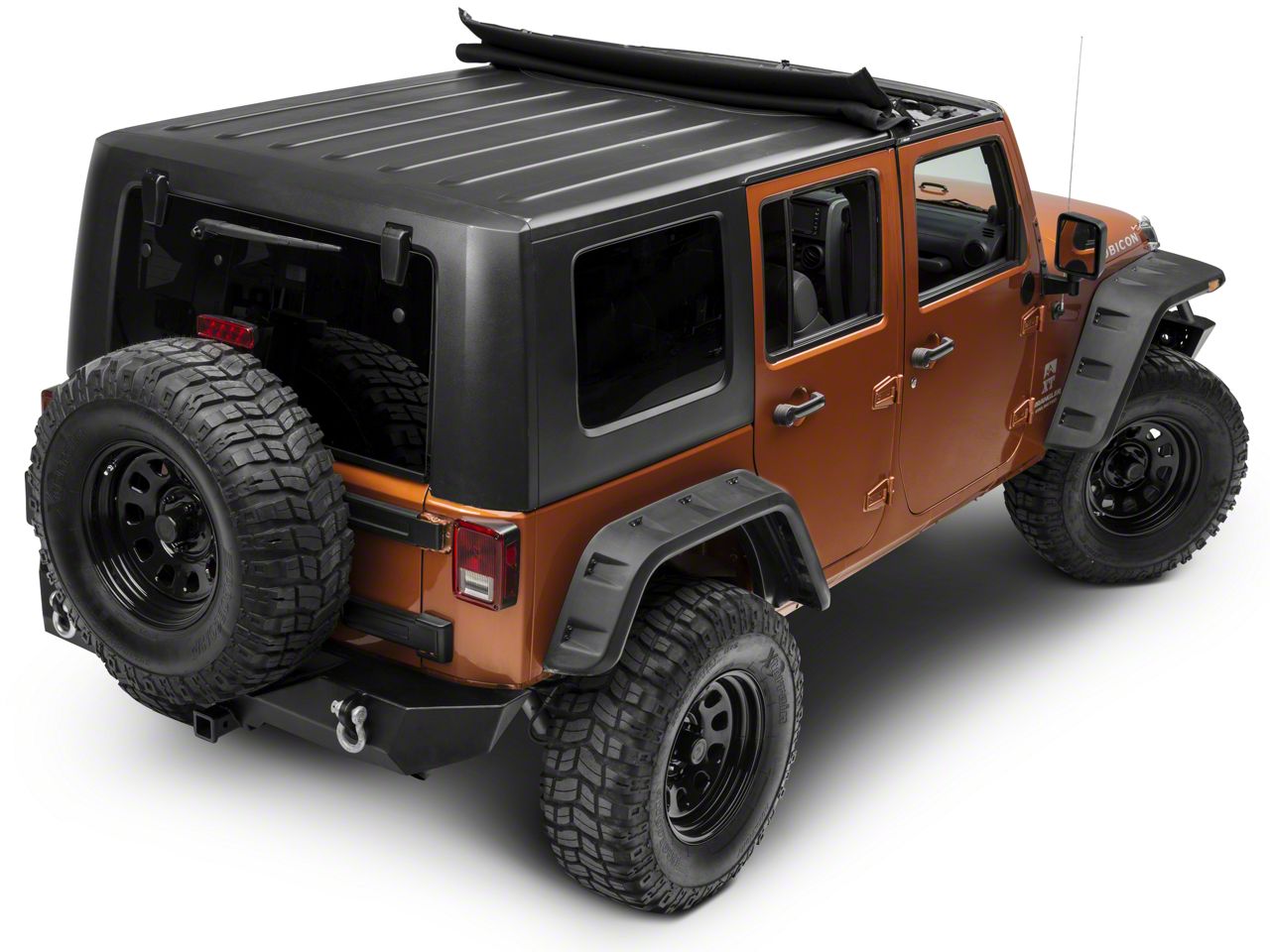 Bestop Jeep Wrangler Sunrider for Hardtop - Black Twill 52450-17 (07-18  Jeep Wrangler JK)