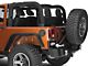 Rugged Ridge Locking Fuel Door Cover; Textured Black (07-18 Jeep Wrangler JK)