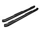 Raptor Series 4-Inch OE Style Curved Oval Side Step Bars; Black Textured (07-18 Jeep Wrangler JK 4-Door)