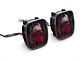 Crystal Eyes Tail Lights; Bermuda Black Housing; Clear Lens (87-06 Jeep Wrangler YJ, TJ)