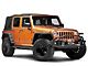 RedRock Pinnacle Oval Bent End Side Step Bars; Textured Black (07-18 Jeep Wrangler JK 4-Door)