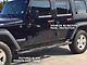 RedRock Pinnacle Oval Bent End Side Step Bars; Textured Black (07-18 Jeep Wrangler JK 4-Door)