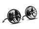 KC HiLiTES Gravity LED 7-Inch Headlights; Black Housing; Clear Lens (97-06 Jeep Wrangler TJ)