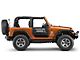 JTopsUSA Mesh Trail Door Skins for Barricade Adventure Tube Doors; Black (07-18 Jeep Wrangler JK 2-Door)