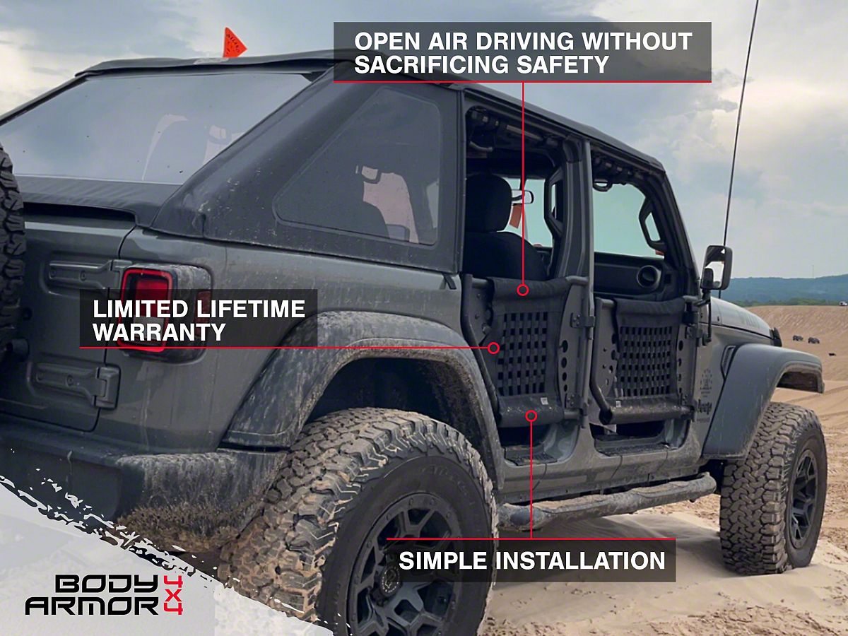 Body Armor 4x4 Jeep Wrangler GEN 3 Trail Rear Doors JK-6140 (07-18 Jeep  Wrangler JK 4-Door) - Free Shipping