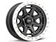 DV8 Offroad True Beadlock Matte Black Wheel; 17x8.5; -20mm Offset (07-18 Jeep Wrangler JK)