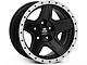 Mammoth Boulder Simulated Beadlock Style Black 15x8 Wheel and BF Goodrich All Terrain TA KO2 35x12.50R15 Tire Kit (87-06 Jeep Wrangler YJ & TJ)