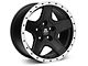 Mammoth Boulder Simulated Beadlock Style Black 16x8 Wheel and BF Goodrich All Terrain TA KO2 305/70R16 Tire Kit (87-06 Jeep Wrangler YJ & TJ)