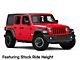 Mammoth Boulder Simulated Beadlock Style Black 16x8 Wheel and BF Goodrich All Terrain TA KO2 305/70R16 Tire Kit (07-18 Jeep Wrangler JK)