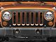 SEC10 Grille Decal; Matte Black (07-18 Jeep Wrangler JK)