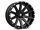 XD Heist Satin Black Wheel; 17x9; 30mm Offset (18-24 Jeep Wrangler JL)