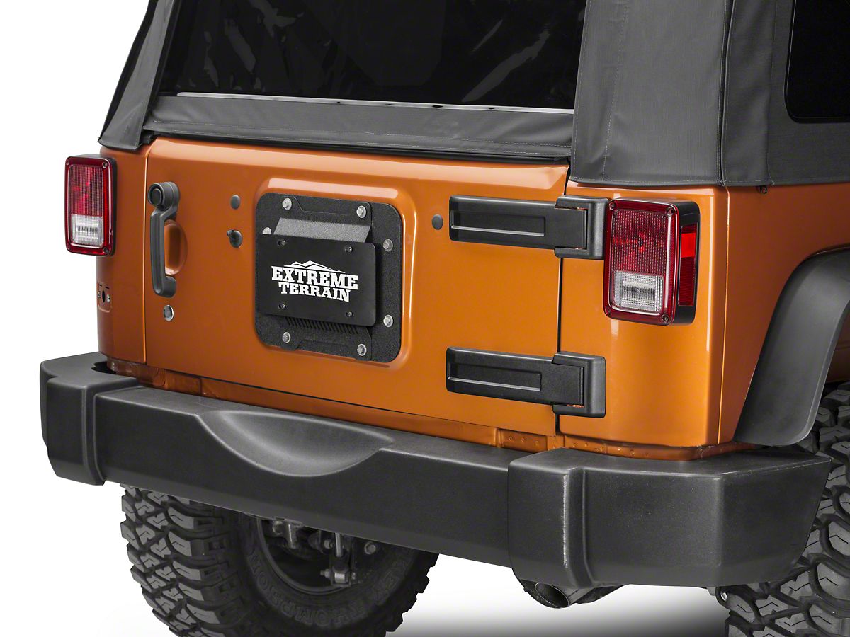 Barricade Jeep Wrangler Spare Tire Delete with License Plate Mount J106612  (07-18 Jeep Wrangler JK) - Free Shipping