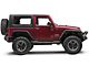 Mopar Factory Style Molded Side Step Bars; Black (07-18 Jeep Wrangler JK 2-Door)