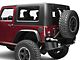 Mopar Fuel Door with Jeep Logo; Satin Black (07-18 Jeep Wrangler JK)