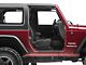 Mopar Door Sill Guards with Jeep Logo; Black Plastic (07-18 Jeep Wrangler JK 2-Door)