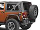 Rugged Ridge Elite Non-Locking Fuel Door; Brushed Aluminum (07-18 Jeep Wrangler JK)