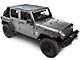 JTopsUSA Safari Mesh Top; Shiny Gray (07-18 Jeep Wrangler JK 4-Door)