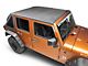 Smittybilt Bowless Protek Combo Soft Top with Tinted Windows; Black Diamond (07-18 Jeep Wrangler JK 4-Door)