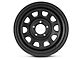 Pro Comp Wheels Steel Series 51 District Flat Black Wheel; 15x8; -19mm Offset (87-95 Jeep Wrangler YJ)