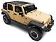 Smittybilt Cloak Extended Mesh Top; Black (07-18 Jeep Wrangler JK 4-Door)