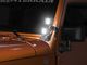 Rugged Ridge 3-Inch Square Dual Beam LED Lights with Gloss Black A-Pillar Mounting Brackets (07-18 Jeep Wrangler JK)