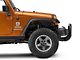 Barricade HD Bull Bar with Skid Plate and 20-Inch Dual-Row LED Light Bar; Textured Black (10-18 Jeep Wrangler JK)