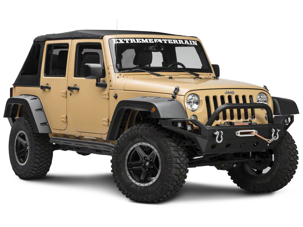Bestop Jeep Wrangler Trektop NX Glide Soft Top; Black Twill 54923-17 (07-18  Jeep Wrangler JK 4-Door) - Free Shipping
