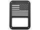 RedRock Old Glory Tail Light Covers; Textured Black (07-18 Jeep Wrangler JK)