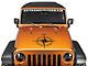 SEC10 Compass Decal; Gloss Black (66-24 Jeep CJ5, CJ7, Wrangler YJ, TJ, JK & JL)